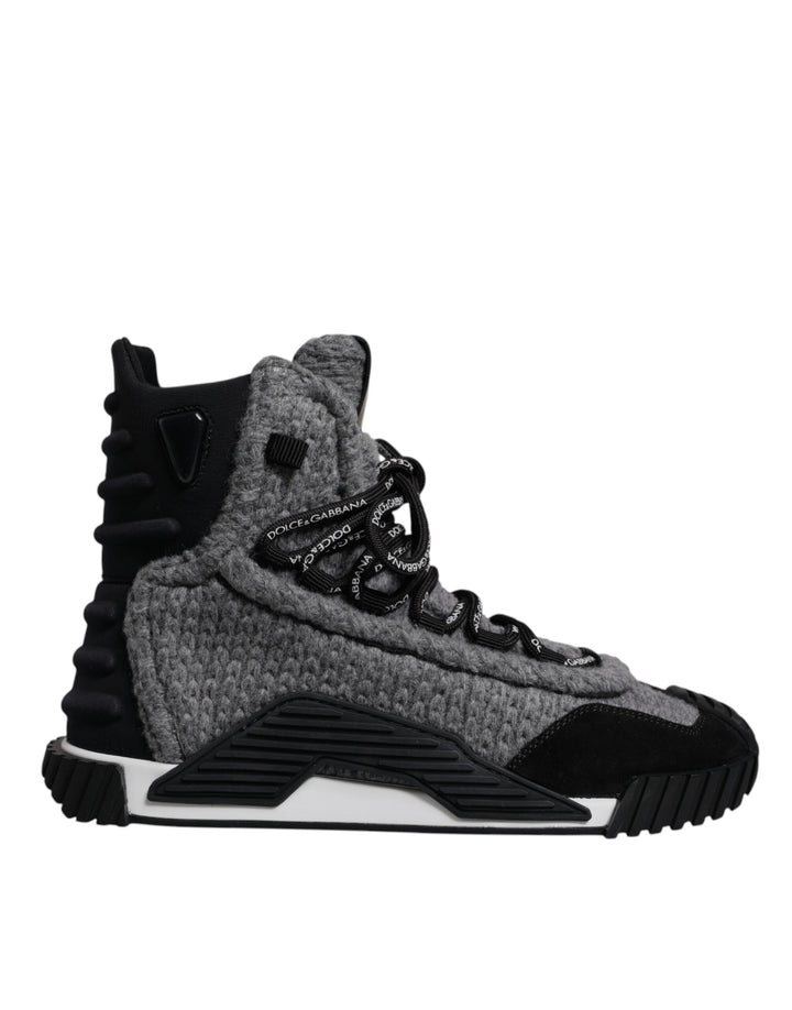 Dolce & Gabbana Zapatillas Botas Altas NS1 Gris Negro