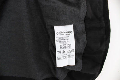 Chemisier en soie à imprimé floral Dolce & Gabbana motif clé noir