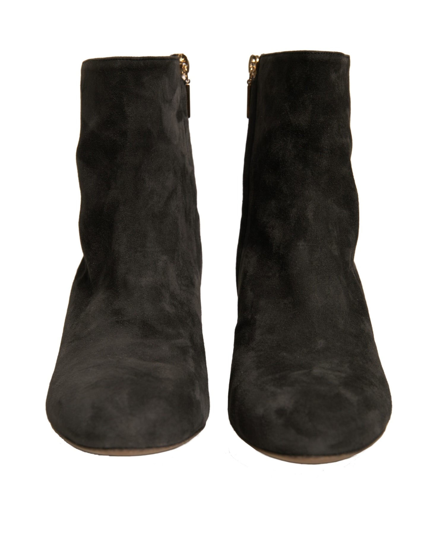 Chaussures bottines à talon orné Dolce & Gabbana noires