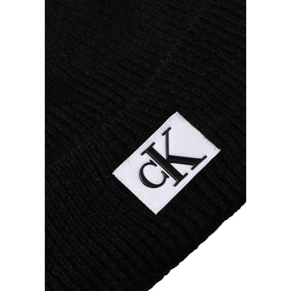 Calvin Klein Jeans Black Marabou Cap (Baseball Hat)