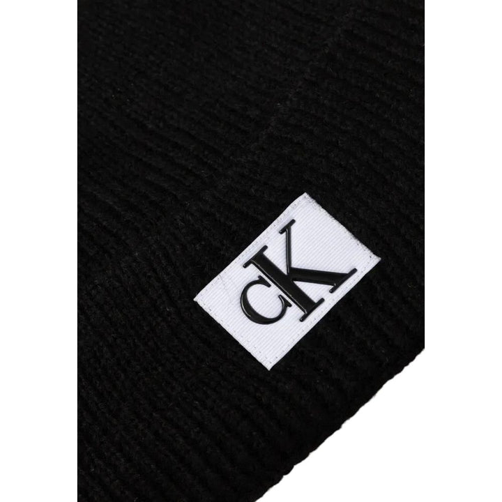 Calvin Klein Jeans Black Marabou Cap (Baseball Hat)