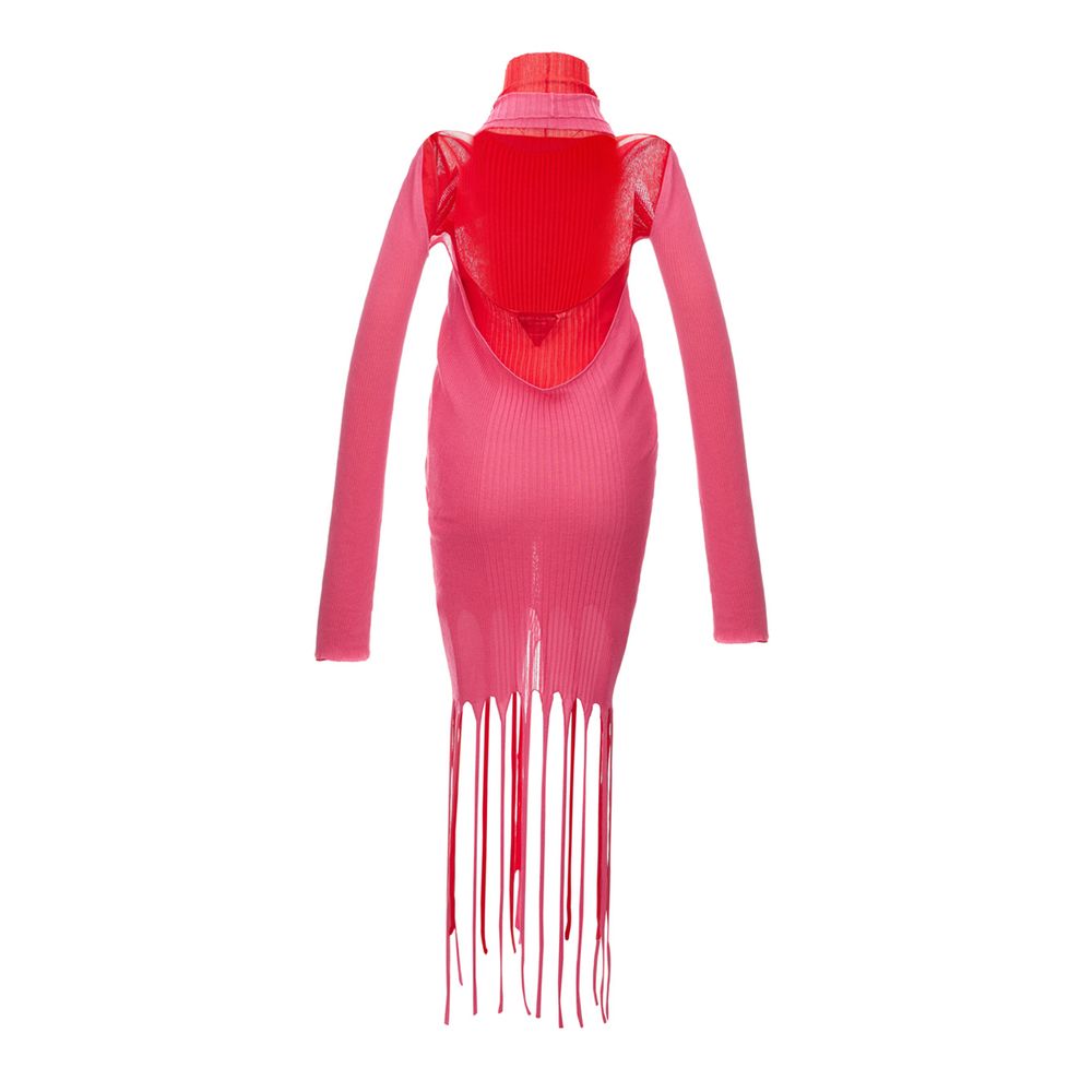 Robe décontractée Bottega Veneta en coton rose