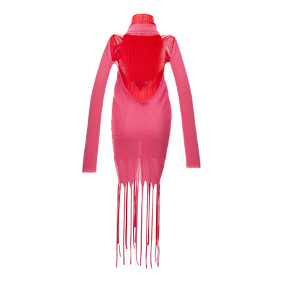 Robe décontractée Bottega Veneta en coton rose