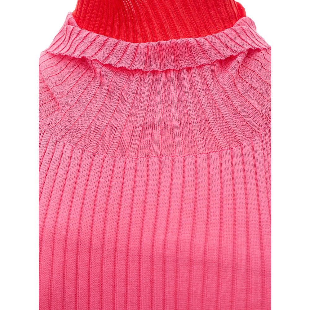 Robe décontractée Bottega Veneta en coton rose