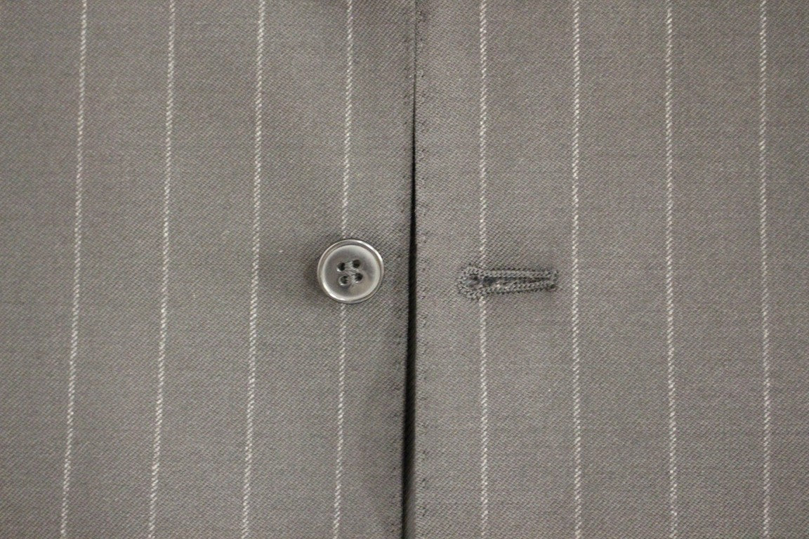 Gilet Dolce & Gabbana en laine noire rayée à logo