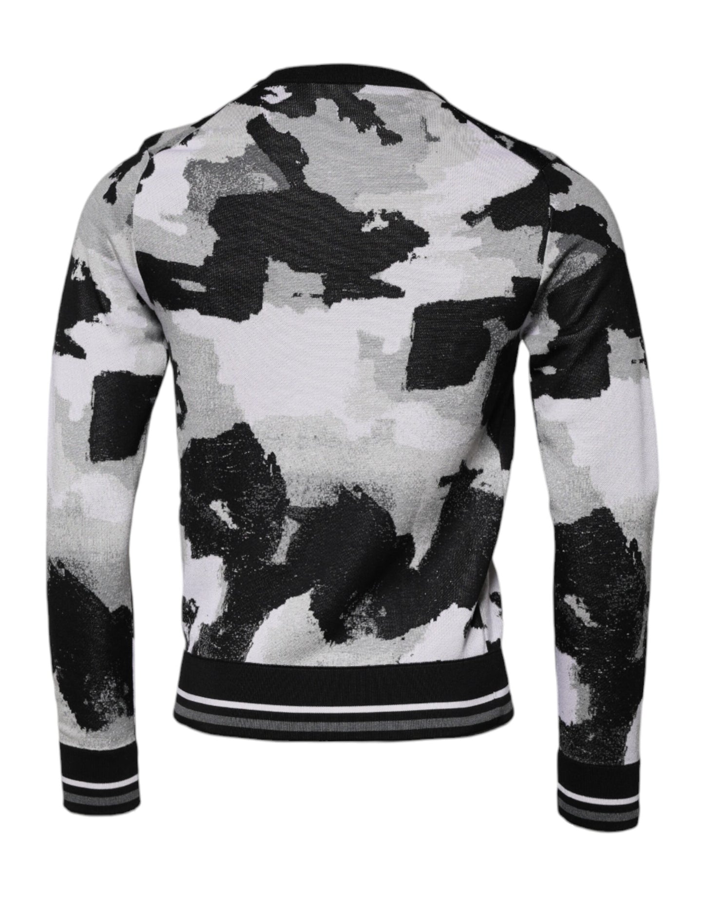 Pull ras du cou Dolce & Gabbana multicolore camouflage pour homme
