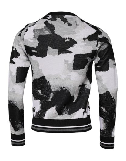 Pull ras du cou Dolce & Gabbana multicolore camouflage pour homme