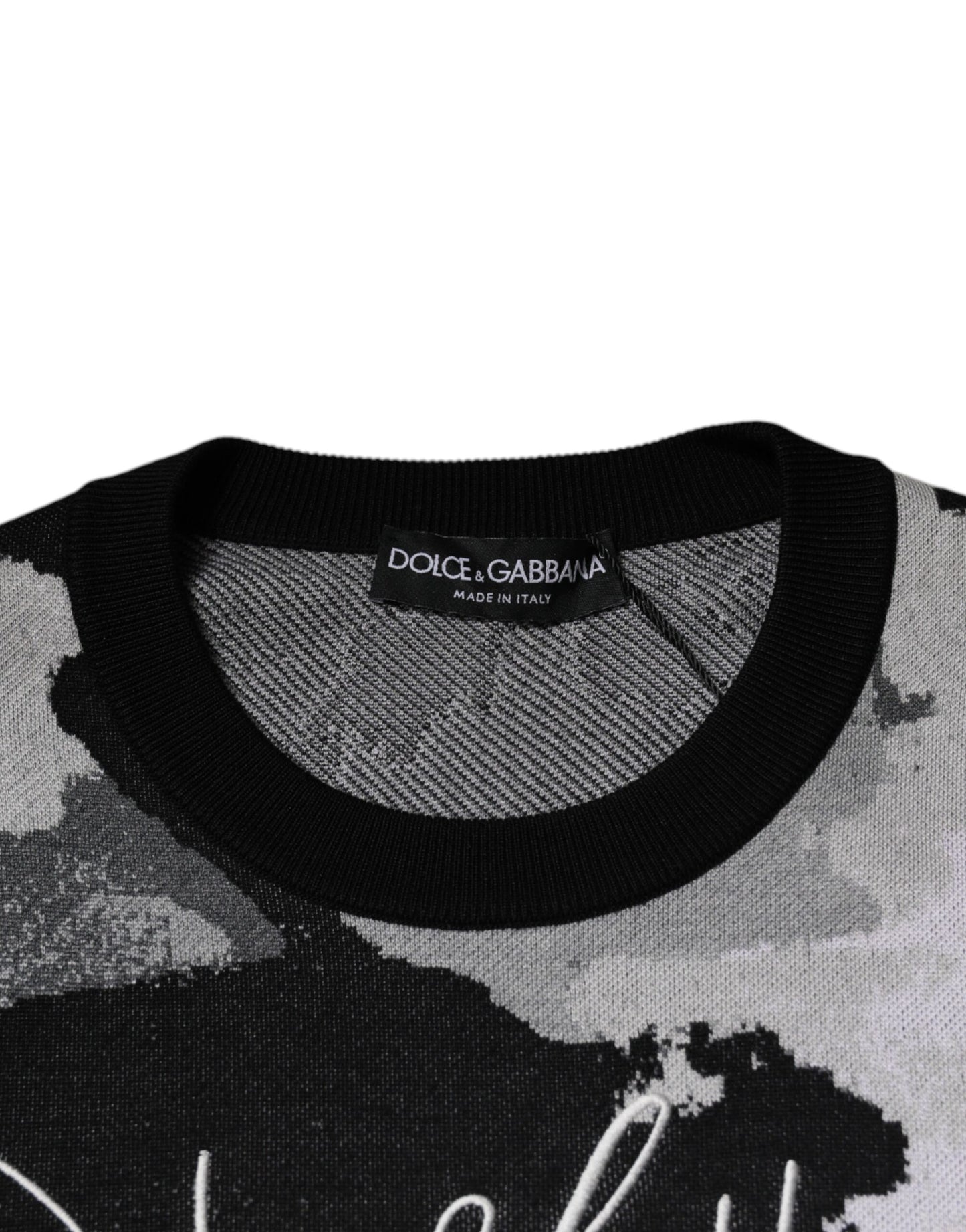 Pull ras du cou Dolce & Gabbana multicolore camouflage pour homme