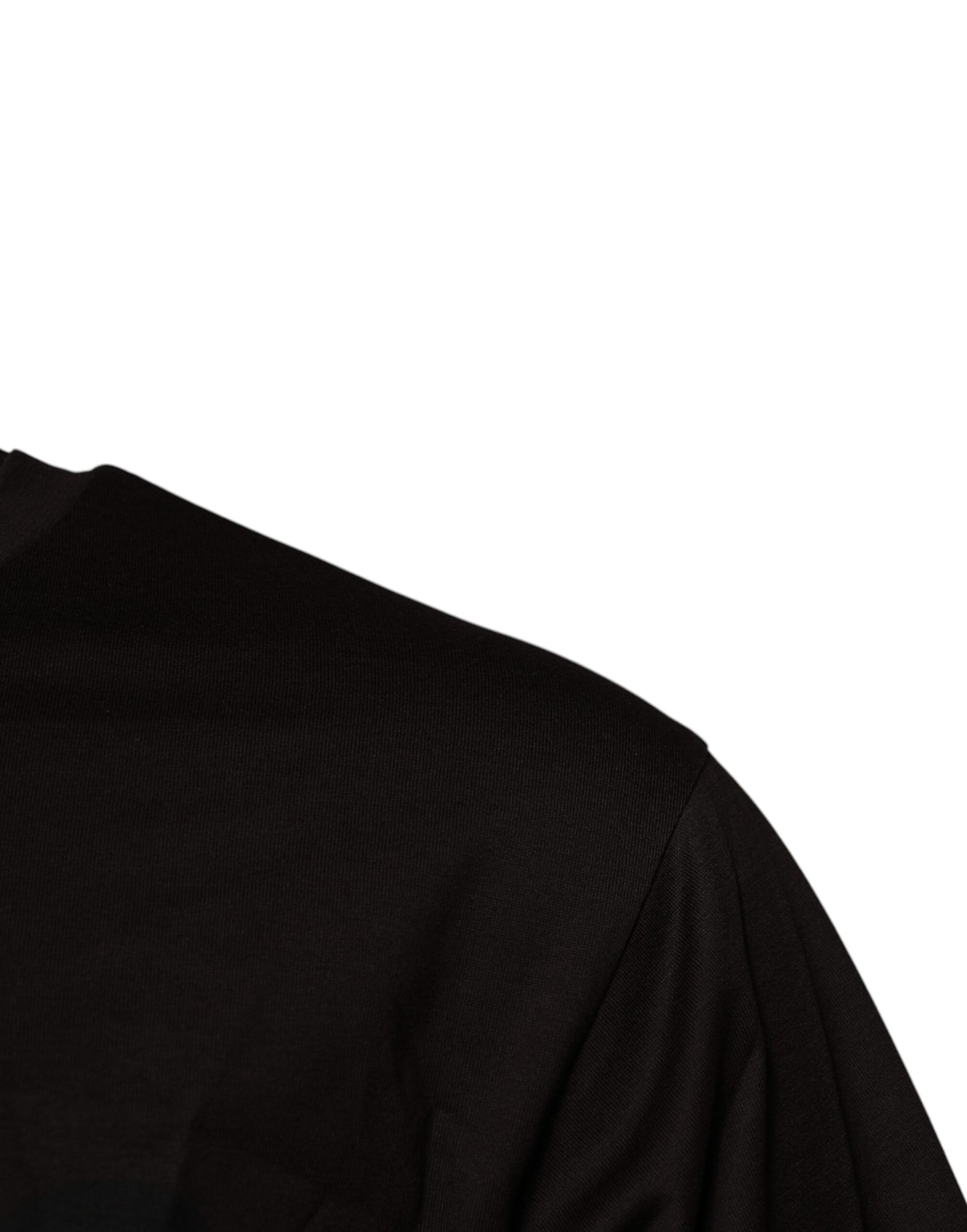 T-shirt Dolce & Gabbana en coton à col rond et logo, marron foncé