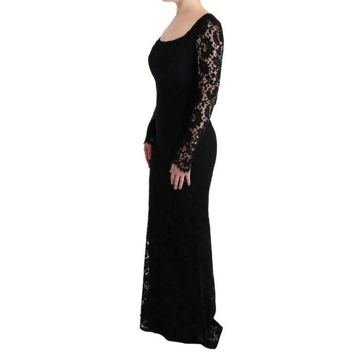 Vestido de cóctel Dolce & Gabbana de algodón negro