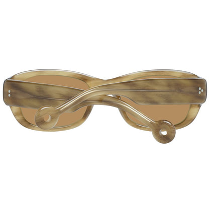 Hally&Son Brown Plastic Sunglasses