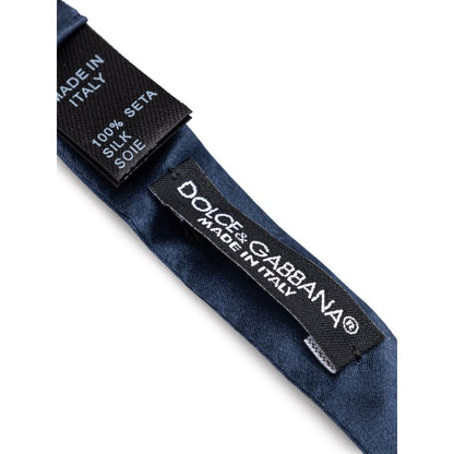 Nœud papillon en soie bleue Dolce & Gabbana