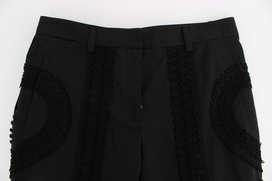 Pantacourt torero Dolce & Gabbana en coton stretch noir