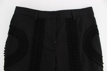 Pantacourt torero Dolce & Gabbana en coton stretch noir