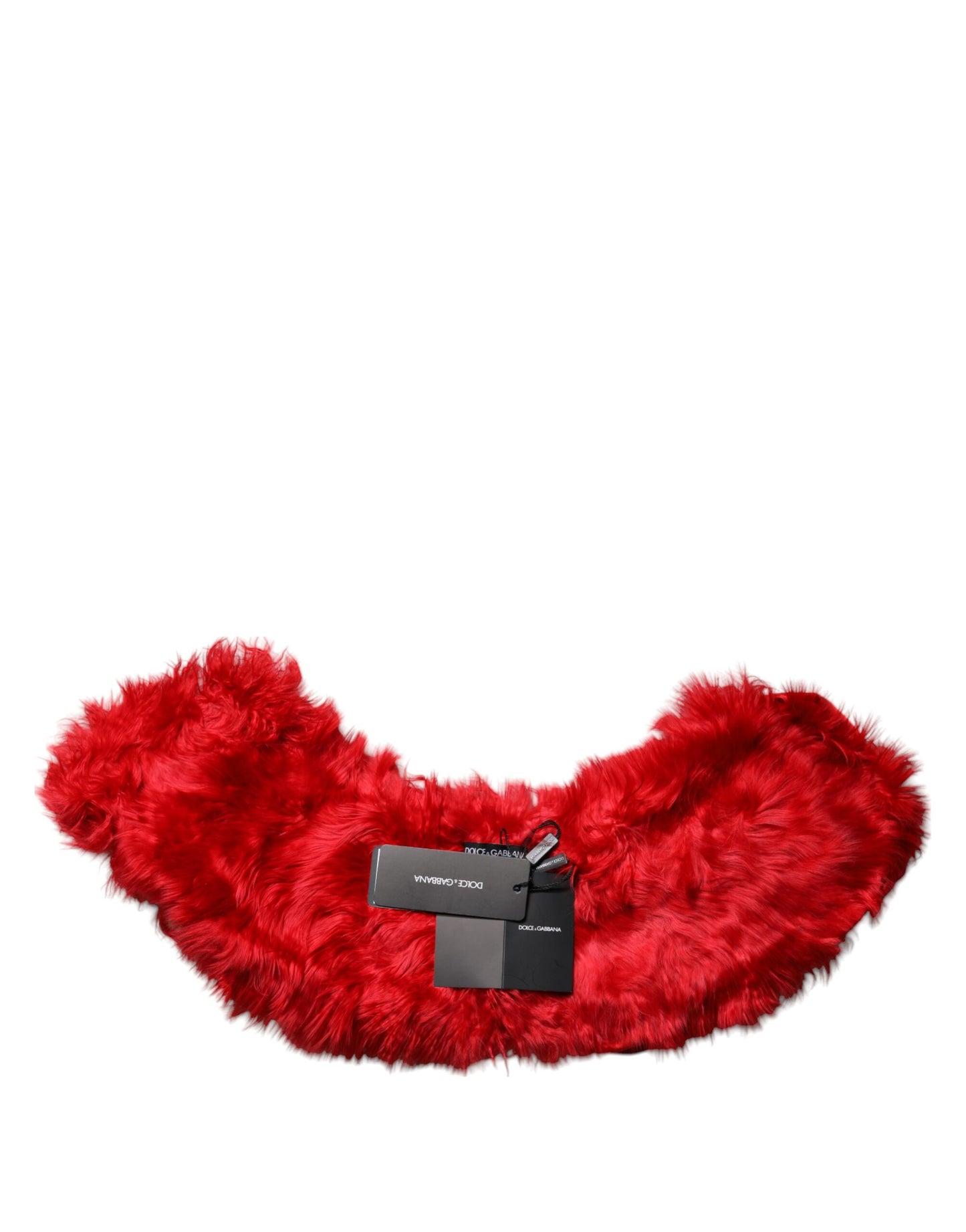 Dolce & Gabbana Cuello Térmico de Alpaca Roja para Mujer, Bufanda de Invierno
