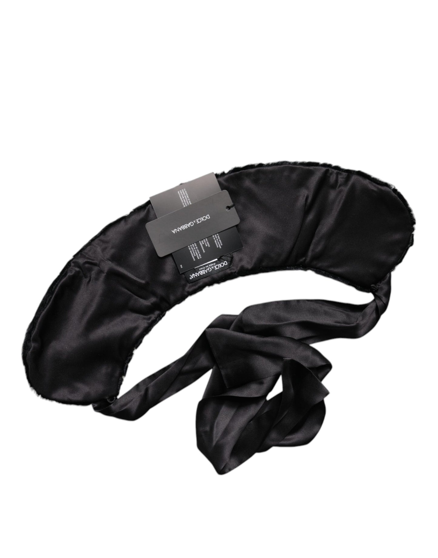 Cache-col d'hiver Dolce & Gabbana en fourrure d'agneau noire pour femme