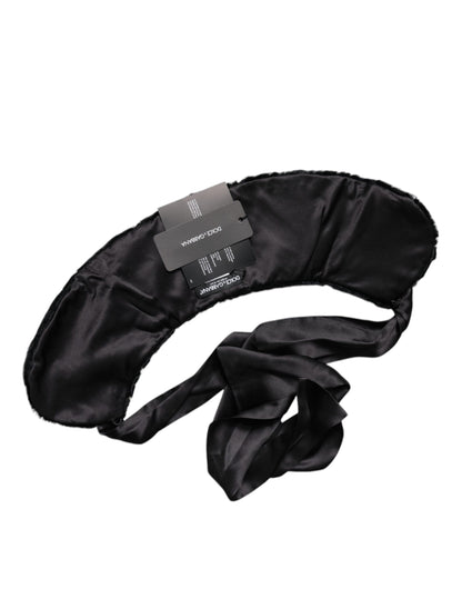 Cache-col d'hiver Dolce & Gabbana en fourrure d'agneau noire pour femme