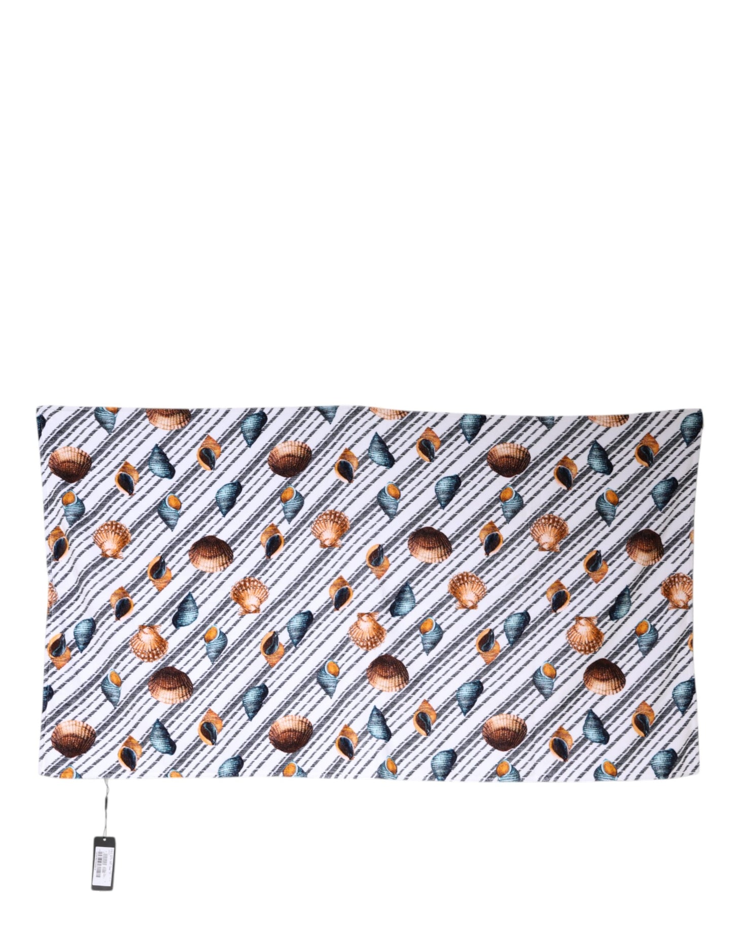 Serviette de plage Dolce & Gabbana rayures multicolores et coquillages