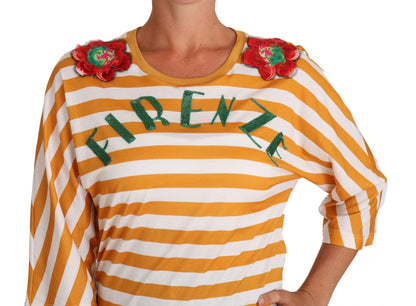 T-shirt Dolce & Gabbana Blanc Orange FIRENZE