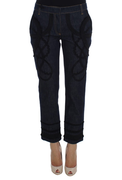 Jean CAPRI Torero en jean de coton bleu Dolce & Gabbana