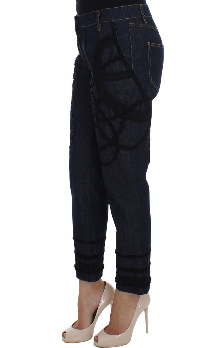 Jean CAPRI Torero en jean de coton bleu Dolce & Gabbana
