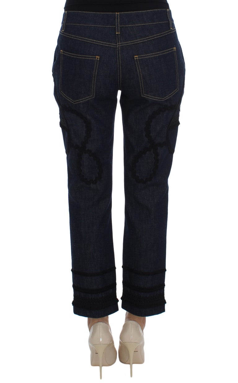 Jean CAPRI Torero en jean de coton bleu Dolce & Gabbana