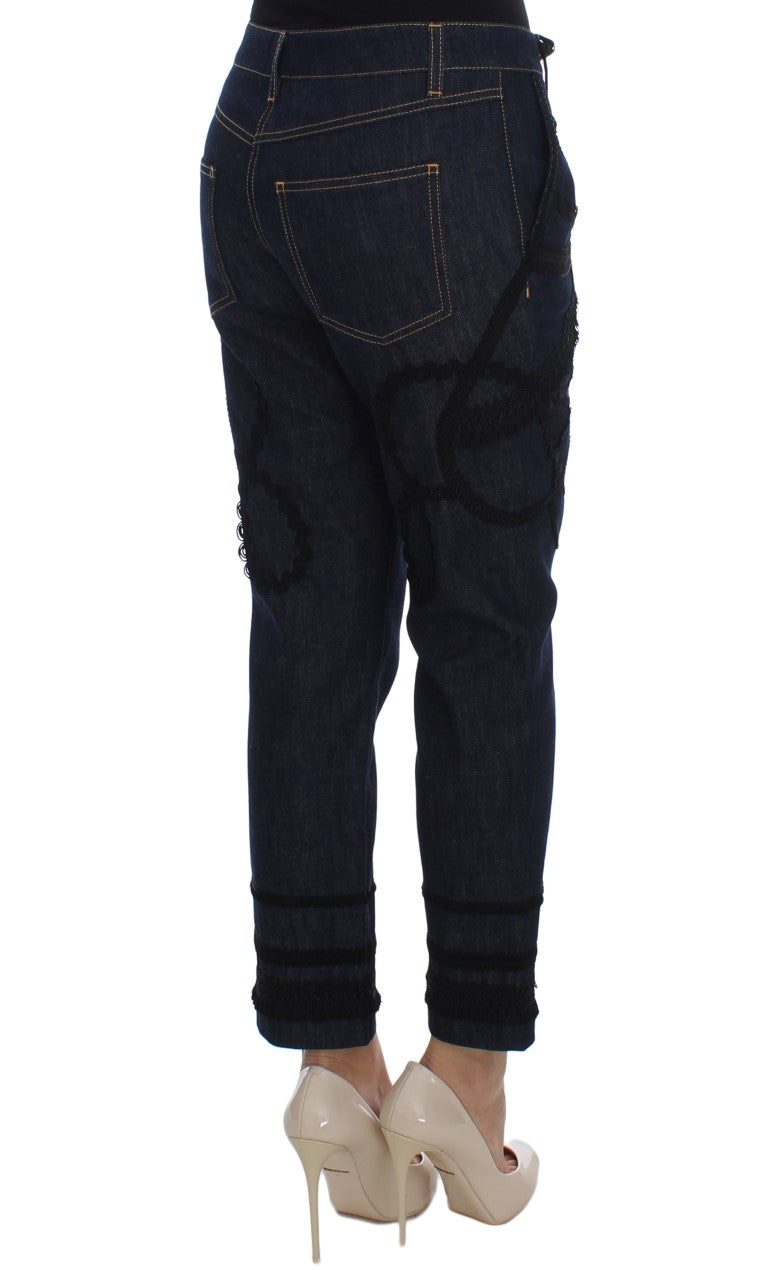 Jean CAPRI Torero en jean de coton bleu Dolce & Gabbana