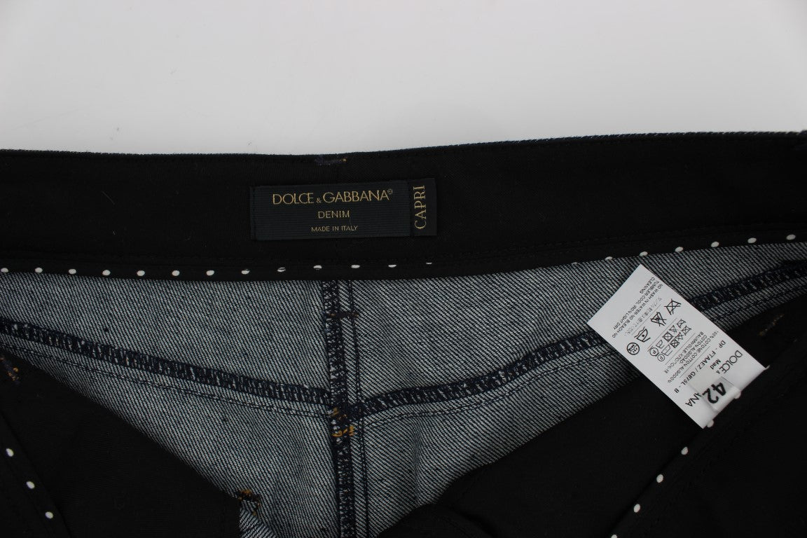 Jean CAPRI Torero en jean de coton bleu Dolce & Gabbana