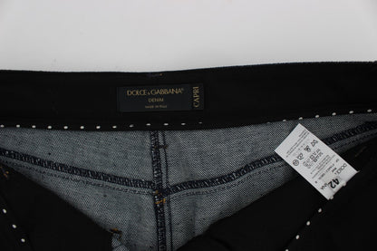 Jean CAPRI Torero en jean de coton bleu Dolce & Gabbana