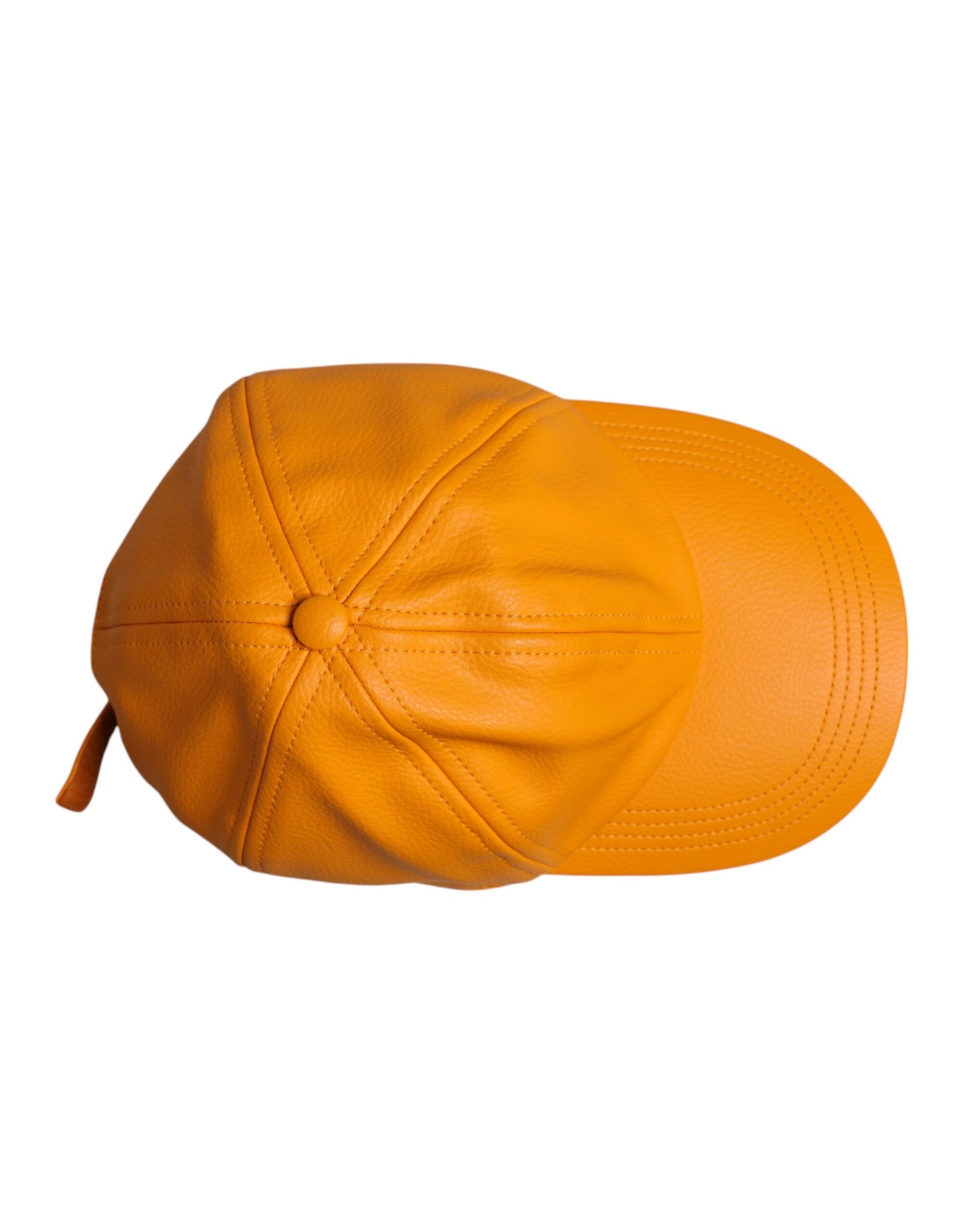 Gorra de béisbol Dolce & Gabbana de 6 paneles de algodón naranja