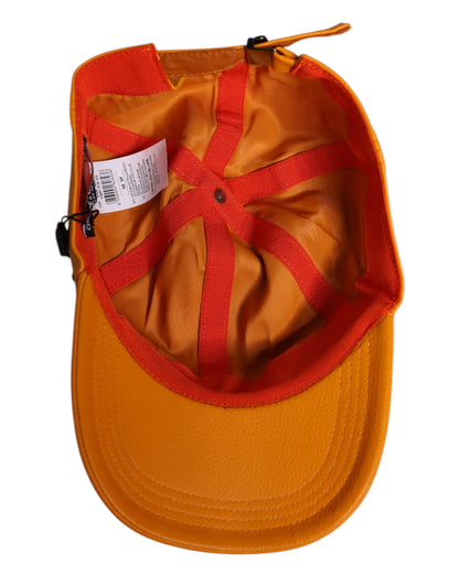 Gorra de béisbol Dolce & Gabbana de 6 paneles de algodón naranja