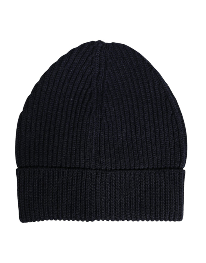 Gorro de invierno de cachemir azul tejido de Dolce & Gabbana