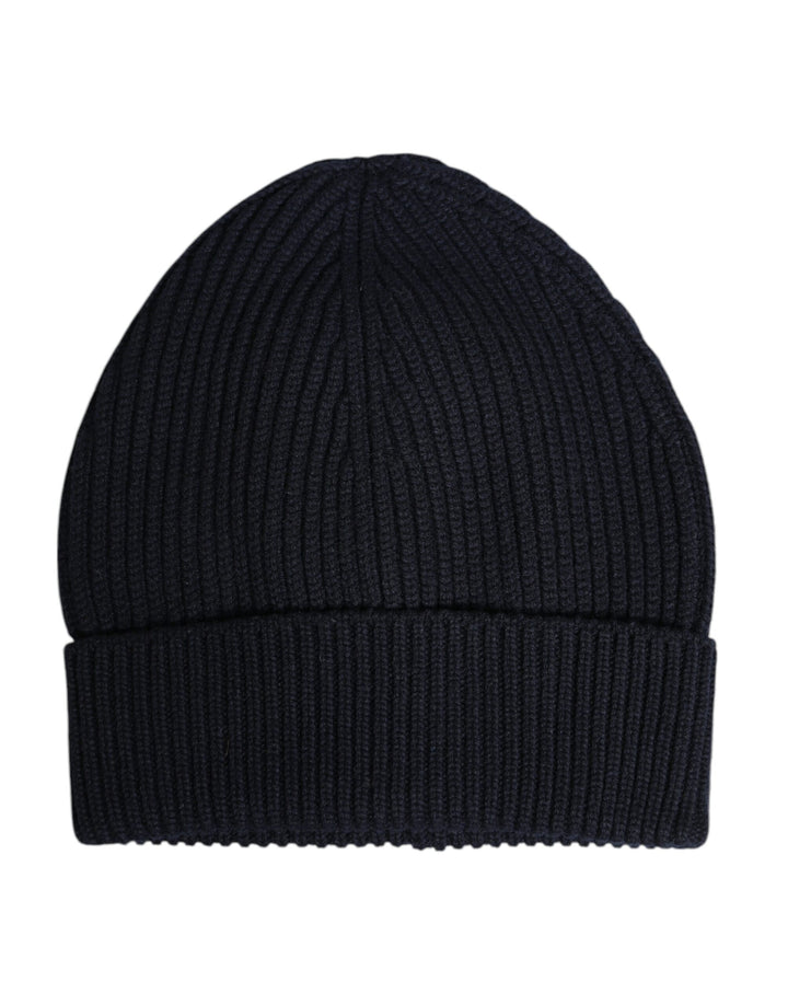 Gorro de invierno de cachemir azul tejido de Dolce & Gabbana