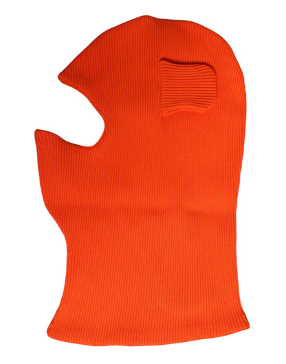 Passe-montagne Chapeau Dolce & Gabbana Orange Coton Tête Entière