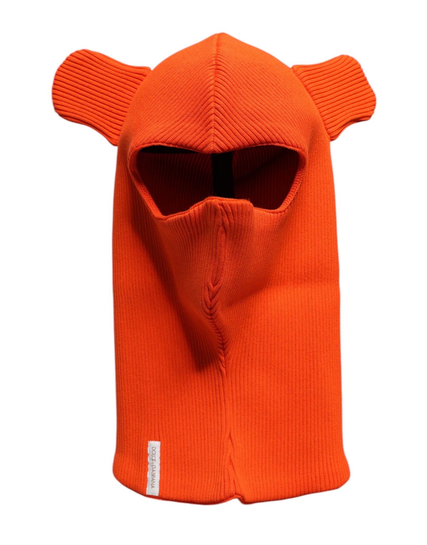 Passe-montagne Chapeau Dolce & Gabbana Orange Coton Tête Entière