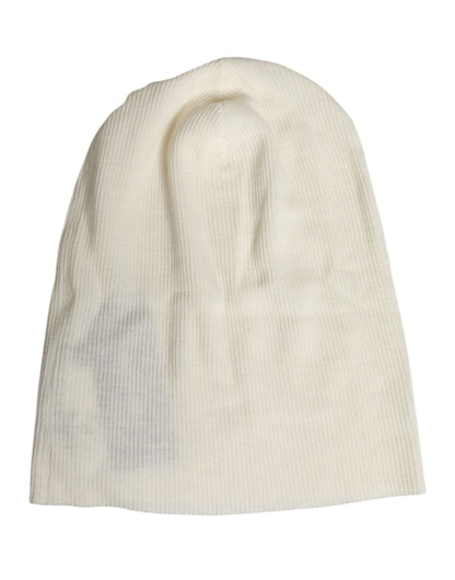Gorro de punto Dolce & Gabbana de mezcla de lana beige