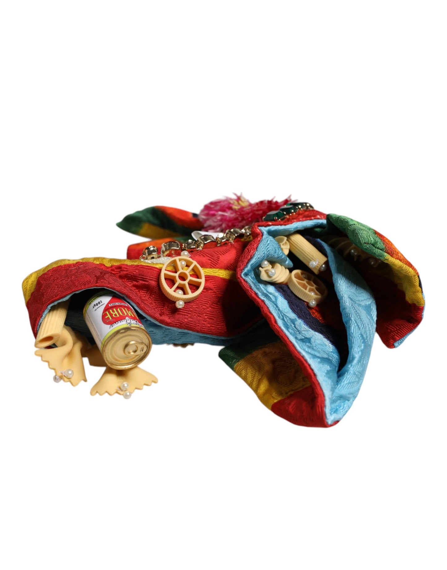 Serre-tête diadème Dolce & Gabbana multicolore fleuri orné de cristaux