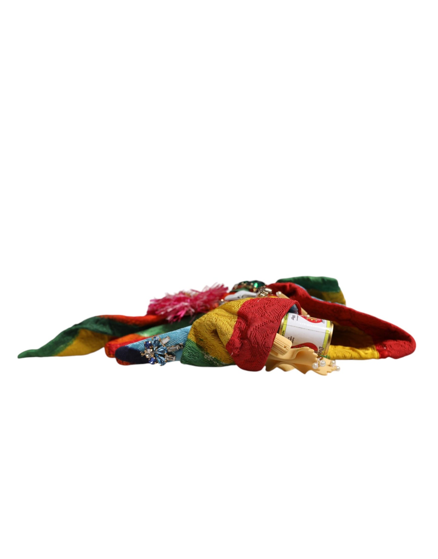 Serre-tête diadème Dolce & Gabbana multicolore fleuri orné de cristaux
