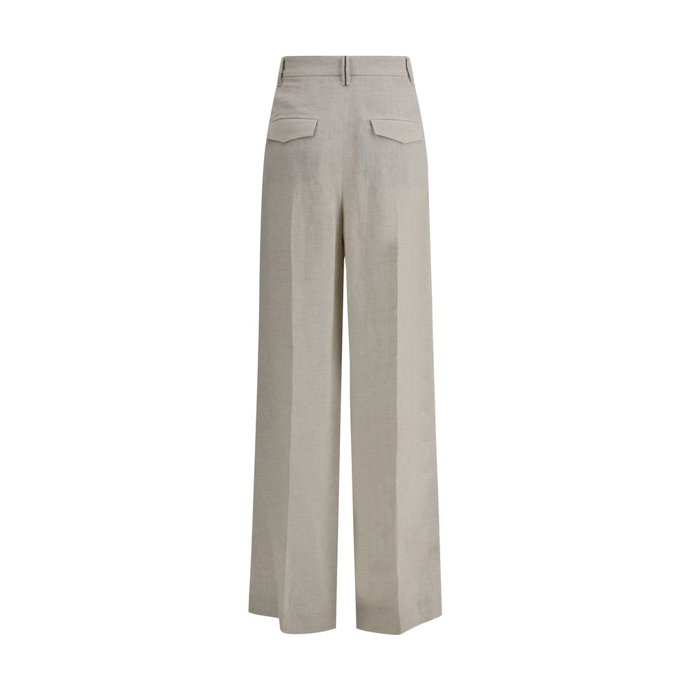 Pantalones de lino Brunello Cucinelli
