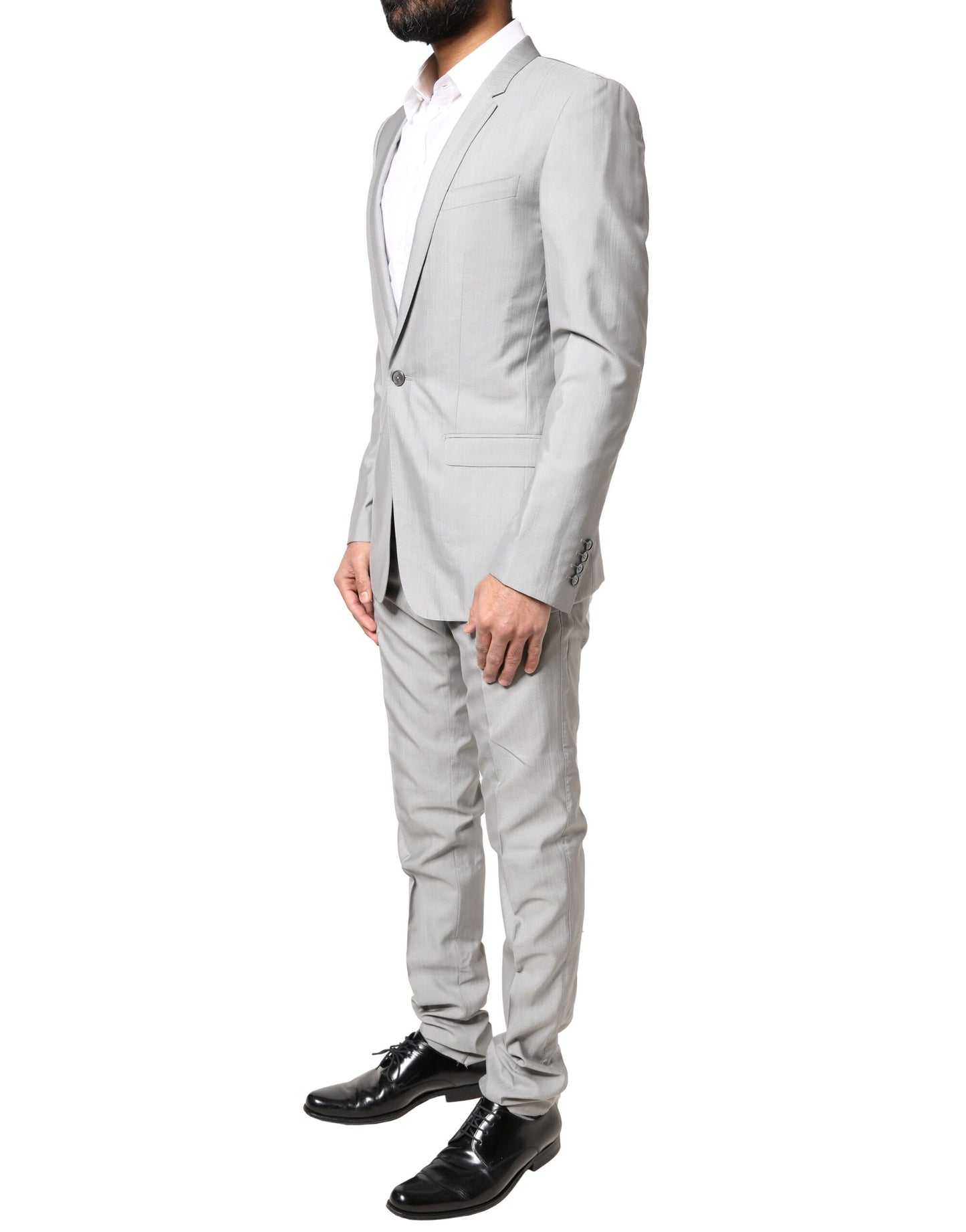 Costume de cérémonie 2 pièces Dolce & Gabbana GOLD en laine gris clair