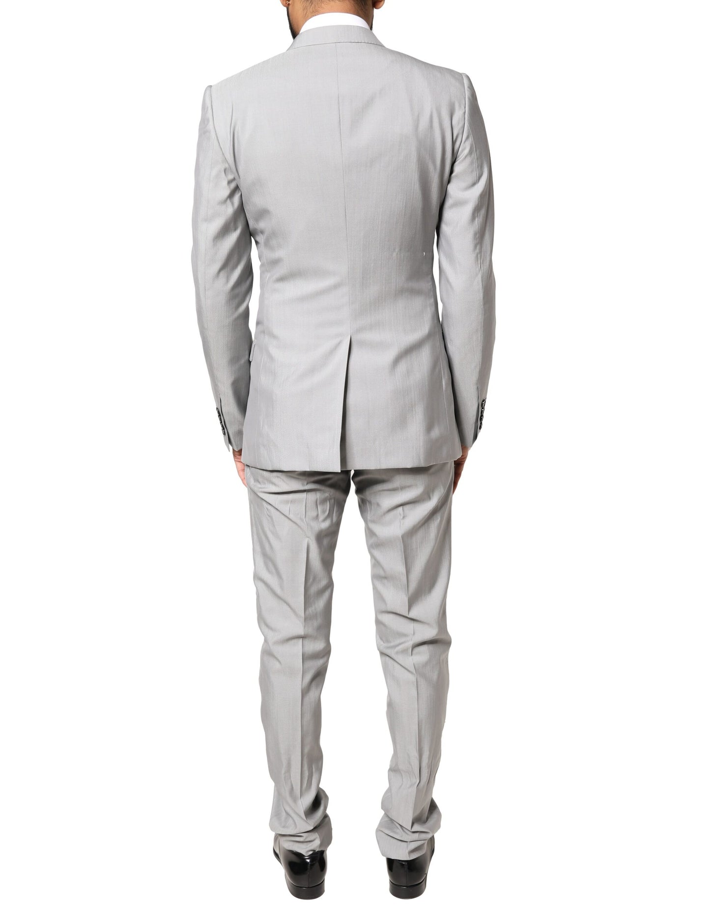 Costume de cérémonie 2 pièces Dolce & Gabbana GOLD en laine gris clair