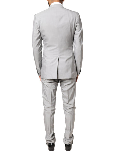 Costume de cérémonie 2 pièces Dolce & Gabbana GOLD en laine gris clair