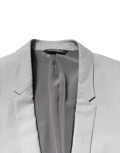 Costume de cérémonie 2 pièces Dolce & Gabbana GOLD en laine gris clair