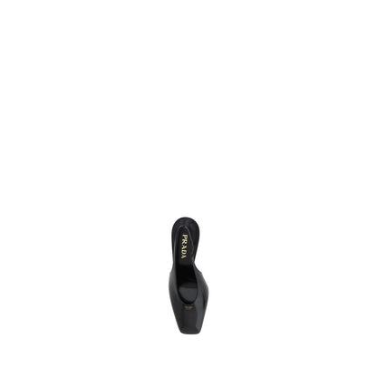 Escarpins Prada en cuir de veau noir