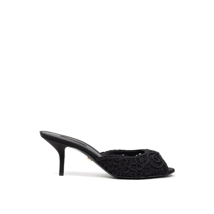 Mules Dolce & Gabbana de algodón negro