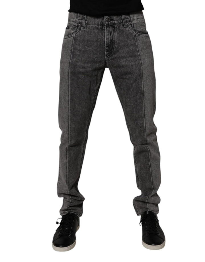 Pantalones Vaqueros Dolce & Gabbana de Algodón Bicolor Gris