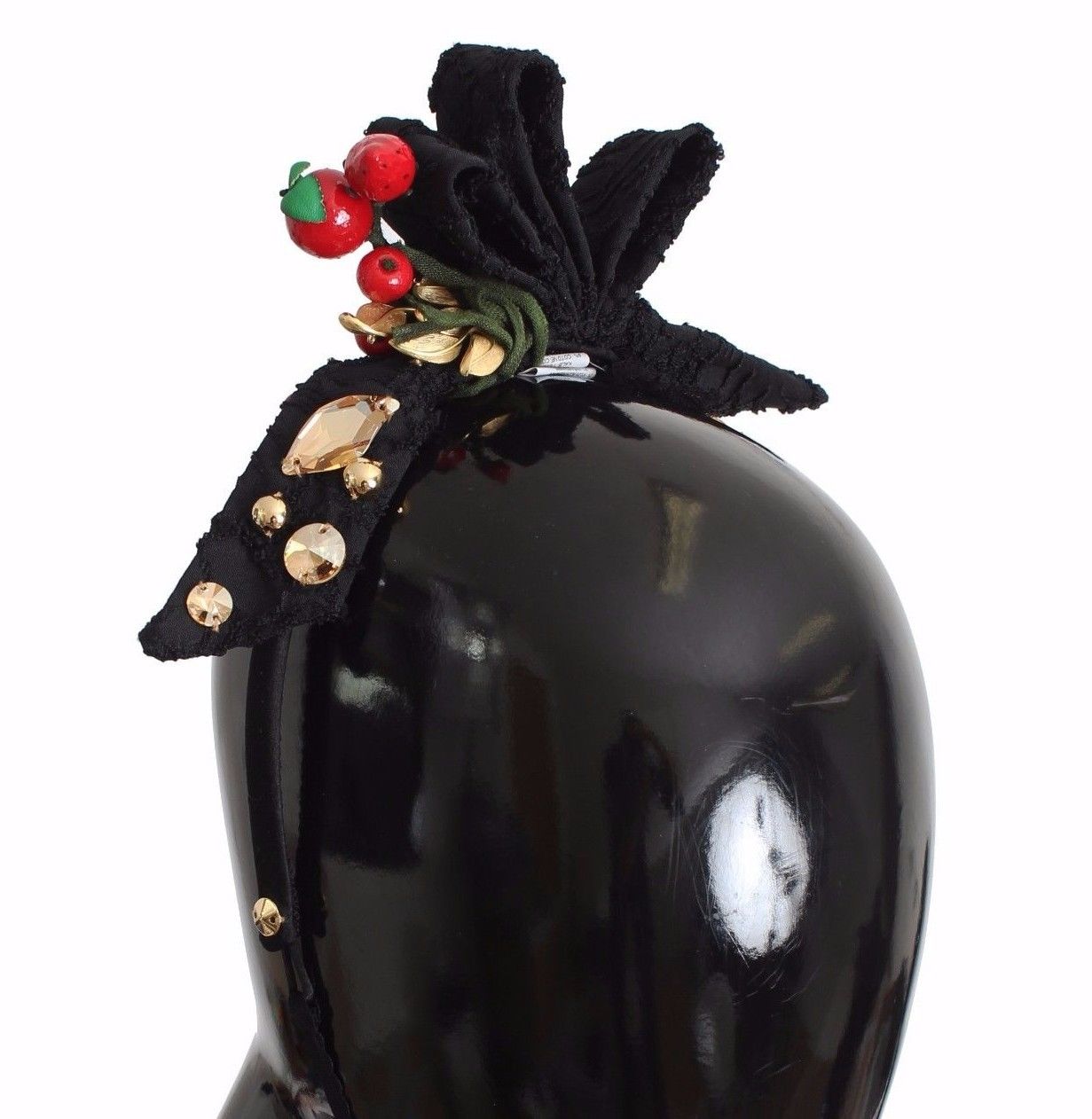 Serre-tête Tiare Dolce & Gabbana Fruits Rouges Cristal Nœud