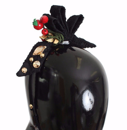 Serre-tête Tiare Dolce & Gabbana Fruits Rouges Cristal Nœud
