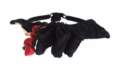 Serre-tête Tiare Dolce & Gabbana Fruits Rouges Cristal Nœud