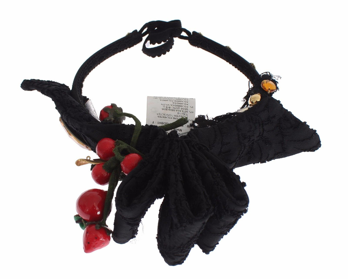 Serre-tête Tiare Dolce & Gabbana Fruits Rouges Cristal Nœud